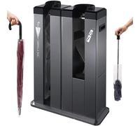 YXZYFPP Automatic Wet Umbrella Bag Dispenser with Wheels & Storage Stand - Ideals for Hotels, Offices & Commercial Use - Efficient Umbrella Protection Solution (Black)