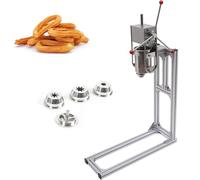 YXZYFPP Commercial Spanish Churro Maker - Manual Doughnut Machine, Stainless Steel Vertical Filling, Hand Crank Dessert Maker for Home & Business (3l)