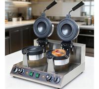 YXZYFPP Electric Burger Panini Maker 1300W/2600W, Non-Stick Hamburger Press & Waffle Machine, Commercial Griddle for Burgers & Ice Cream Sandwiches (SingleHead)
