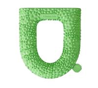 YY Durian Toilet Seat Cover - 3D Spiky Green Fruit-Shaped Cushion with Memory Foam Core, Anti-Slip Silicone Grips & Quick-Release Straps - Novelty Bathroom Decor for Prank Gifts