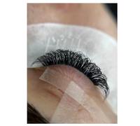 YY Eyelash Extensions Supplies Y Lash Premade Fans Russian Volume Cross YY Eyelashes Handwoven Y Shaped Mesh Technology Wispy Crisscross Cluster Matte Black 12 Rows (Y-0.07-D-10mm)