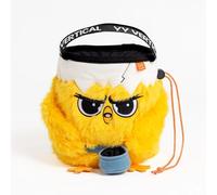 YY Vertical Animal Chalk Bucket - Chick - Stable Boulder Chalk Bag with Brush Holders & Zip Pocket