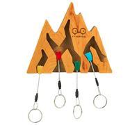Yy Vertical Mountain Keychain Golden