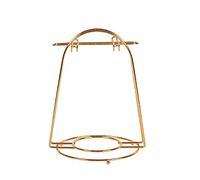 YY YEARCHY Coffee Mug Holder, Espresso Cups Holder Cup Drying Rack Cups Drainer Stand Metal Mug Tree Cups Organizer with 4 Hook Hangers for Kitchen Counter and Tea Party(Gold)