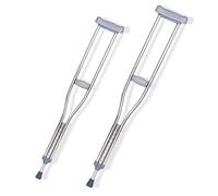 YYAI-HHJU Adult Tall Walking Crutches (Pair), Medical Lightweight Stainless Steel Underarm Crutches With Height Adjustable Retractable Non-Slip Walker It's so kind of you