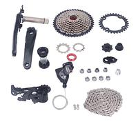 YYALYYON 10 Speed Groupset 10 Speed 46T Cassette Crank Arm Bottom Bracket Thumb Shifter Rear Derailleur Set (32T Chainring)