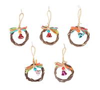 YYALYYON 5pcs Parrot Swing Chewing Toys Teeth Grinding Decorative Parrots Bell Ring Toys for Parrot Cage Accessories