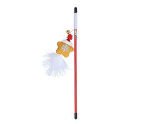 YYALYYON Cat Wand Toy Christmas Series Star Type Funny Interactive Cat Stick for Training Exerciser