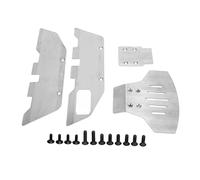 YYALYYON Chassis Armor for Traxxas Slash 2WD, For 1/10 Scale RC Car, Front and Rear Stainless Steel Protector, Upgrade Parts, Durable Reinforcement, Enhanced Underbody Shield, Easy