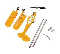 YYALYYON for Piper J3 Cub Airplane Windmill, Durable Metal Wind Spinner for Garden Decoration, Unique Yard Art for Fence Post or Terrace (S)