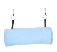 YYALYYON Hamster Hammock Warm Plush Tunnel Cage Hanging Bed Tube for Small Animals Pet Birds (Blue)