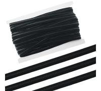 yyangz 1 Roll 20 Yards 1cm Elastic Anti Slip Strip Tape Dress Accessories Elastic Non Slip for Lingerie Corset Bikini Knee with Elastic Pants Adjustable Elastic Waistband Black