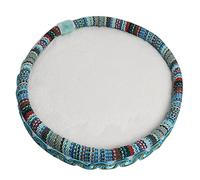 YYANGZ 1Pc National Style Beading Mat Board Bead Decorated with Embroidered Edge for Beads Organizer, Blue
