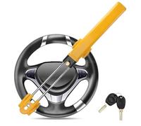 YYAOEMI Steering Wheel Lock Universal Car Anti Theft Steer Locks High Visibility Car Steering Wheel Lock Heavy Duty Anti-Theft Device Fit for SUVs, Motorhomes 2 Keys