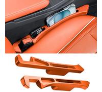 YYATT 2Pcs Car Seat Gap Filler for VW Tiguan, Leak-proof Car Seat Crevice Blocker Storage Organize Accessory,D Orange