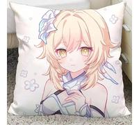 YYATT Adorable Game Characters Toy for Lumine, keychain, Body Pillow Cover Plush Plushie for Collectors Video Game Fans Gifts,With pillow core-40X40cm