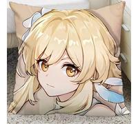 YYATT Adorable Game Characters Toy for Lumine, keychain, Body Pillow Cover Plush Plushie for Collectors Video Game Fans Gifts,With pillow core-40X40cm