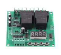 YYB - 5 12V 24V Motor Forward Reverse Control Board, Wireless Relay Delay Timing Cycle Module for DC AC 7-27V, 30A Load Capacity with 6 Programmable Modes for Pumps