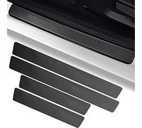 YYBCDSA 4PCS Car Sill Protector,for Ford Ranger T9 XL XLT 2023 2024 2025 Self-Adhesive Carbon Fiber Auto Kick Plates Scuff Guard,Car Door Steps Protector,Kick Plates