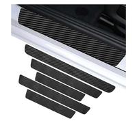 YYBCDSA 4PCS Car Sill Protector,for VW Golf T-Cross T-ROC Taigo Self-Adhesive Carbon Fiber Auto Kick Plates Scuff Guard,Car Door Steps Protector,Kick Plates,5pcs