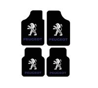 YYBCDSA 4pcs Leather Car Floor Mats, for Peugeot 208 Hybrid 2023 2024 Custom Automotive Front Rear Row Carpet Set,Floor Liners Carpet Protection