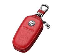 YYBCDSA Car Key Chain Key Ring for MG MG3 MG5 MG6 MG7 MG TF ZR ZS ES HS GS ONE,Leather key strap,3D Chrome Car Logo Alloy Key,carbon fiber keychain,Men Women Car Key accessories,D-S
