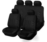 YYBCDSA Car Seat Cover, for Fiat Panda 4×4 / Panda Van/Panda Sport/Panda 100HP / Panda Cross Leather Car Seat Covers,Set Full Surround Breathable Automotive Seat Cushion Interior Accessorie,A