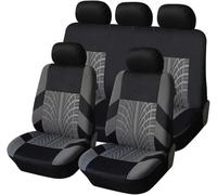 YYBCDSA Car Seat Cover, for Fiat Panda 4×4 / Panda Van/Panda Sport/Panda 100HP / Panda Cross Leather Car Seat Covers,Set Full Surround Breathable Automotive Seat Cushion Interior Accessorie,D