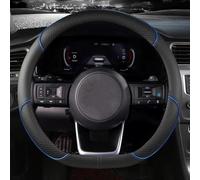 YYBCDSA Car Steering Wheel Cover, for Mercedes Benz C-Class C250 C300 2006-2021 Heavy Duty Car Steering Wheel Cover,Leather Anti-Slip Breathable Steering Wheel Protector,C-D