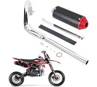 YYCKE High Permance Exhaust Muffler Silencer Pipe Assembly kit Honda CRF50 XR50 70cc 110cc 125cc SSR SR110 Rocketa Taotao DB14 DB10 xpro db-x20 SDG Coolster Pit Dirt Bike Motocross Red