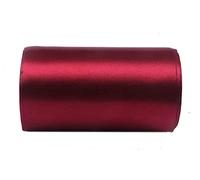 YYCRAFT 10 Inch Wide Satin Ribbon Satin Fabric Spool for Grand Opening Cutting Ceremony Wedding Birthday Party Decoration Gift Craft (22 Yards,Burgundy)