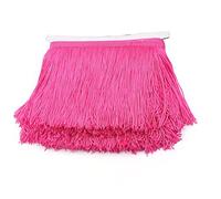 YYCRAFT 10 Yards 6 Inch Wide Tassel Curtian Fringe Trim by The Yard for DIY Sewing Crafts Clothing Curtains Decoration (Shocking Pink)