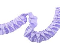 YYCRAFT 11 Yards Satin Ruffle Trim Fabric Trims and Embellishments by The Yard, 1.5 Inch Lavender