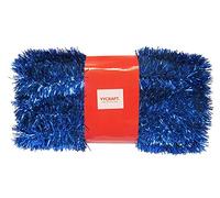 YYCRAFT 15 Yards (45 Feet) Commercial Length Thick Foil Tinsel Christmas Garland Classic Christmas Decorations(2 Inch,Royal)