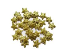 YYCRAFT 200pcs Padded Glitter Stars Applique for Scrapbooking Embellishment,DIY Hair Bows Accessory Craft,Party Decoration(Gold,3/4")
