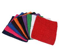 YYCRAFT 9 Inch Width Crochet Tutu Tops for Baby Toddler Girls,Infant Chest Wrap for Halloween Dress Up Party(Pack of 10)