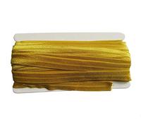 YYCRAFT Fold Over Elastic Stretch Foldover FOE Elastics for Hair Ties HeadBands Variety Color Pack 20 Yards(Mustard Yellow)