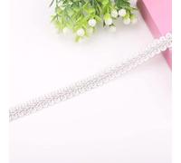 YYCRAFT Gimp Braid Trim 1/2 Inch X 18 Yards by The Yard Classic Woven Braid Trim 12MM,White