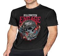 YYCUKCN Men's Cotton Shirt Killswitch Engage Disarm The Descent T Shirt Men's Fashion Cotton Crew Neck Short Sleeve Tunics Short Sleeves
