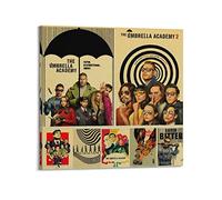 yydds Tv Series The Umbrella Academy Poster Canvas Posters Wall Art Print Aesthetic Room Decor Home Office Decoration 12x12inch(30x30cm) Frame-style