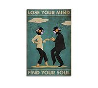 yydds Vintage Poster Lose Your Mind Find Your Soul Inspirational Poster Canvas Posters Wall Art Print Aesthetic Room Decor Home Office Decoration 08x12inch(20x30cm) Unframe-style