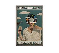 yydds Vintage Poster Lose Your Mind Find Your Soul Inspirational Poster Canvas Posters Wall Art Print Aesthetic Room Decor Home Office Decoration 16x24inch(40x60cm) Unframe-style