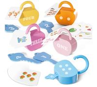 YYDeek Locks and Key Toddler Toys, Number Learning Counting Blocks for Kids | 5 Set Travel Toys for Toddlers on Plane, Montessori Toys for 2 3 4 Year Old, Early Educational Development & Activity Toys