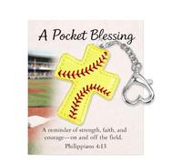 YYDESN A Pocket Blessing Cross Charm, Pocket Cross Token Christian Backpack & Bag Charm for Youth and Church Groups, Inspirational Gift for Teens, Camps, Teams & Ministries, 2.2, Acrylic, acrylic