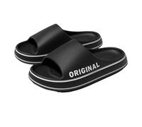 YYDPYZBD mens slippers Men's Summer Indoor Bathing Home Wear-resistant Increased Sandals And Soft Sandals-black-36-37 (suitable For 35-36)