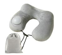 YYDPYZBD Neck Pillow U-shaped Inflatable Travel Portable Support Cushion Comfortable Sleeping Pillow-grey