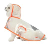 YYDPYZBD Pet Raincoat Puppy Waterproof Rain Jacket For Small Medium Dogs Cats Jumpsuit Hooded Rainwear-orange-l 2 5-4 5kg
