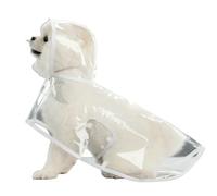 YYDPYZBD Pet Raincoat Puppy Waterproof Rain Jacket For Small Medium Dogs Cats Jumpsuit Hooded Rainwear-white-l 2 5-4 5kg
