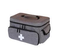 YYDPYZBD Storage Basket Bag, Family First Aid Organiser Box for Emergency Medical Kits-grey-29 * 19 5 * 17 5