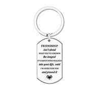 YYDS Friendship Keyring Friends Gifts for Women Girls Stainless Steel Friend Birthday Christmas Keychain